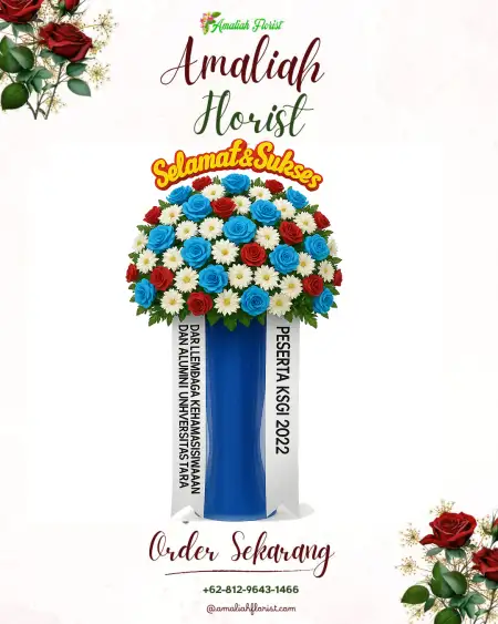 Standing Flowers Putih Doh